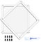 BRIEFCEC Dust Filter 120mm with Screws for Computer Cooler/PSU/Routers NYLON 80 Mesh, Magnetic Frame PC Fan Dust Mesh PC Cooler Filter Dustproof Computer Fan Grill (NYLON, 2Pack, White)