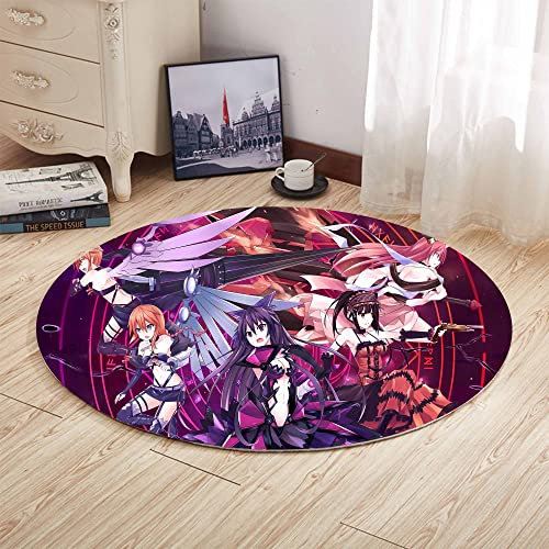 Anime DATE A LIVE Teppiche, Tokisaki Kurumi Custom Cartoon 3D Druck Area Rug Anime rutschfeste Teppich Waschbar Outdoor Home Schlafzimmer Wohnzimmer Dekor Teppiche