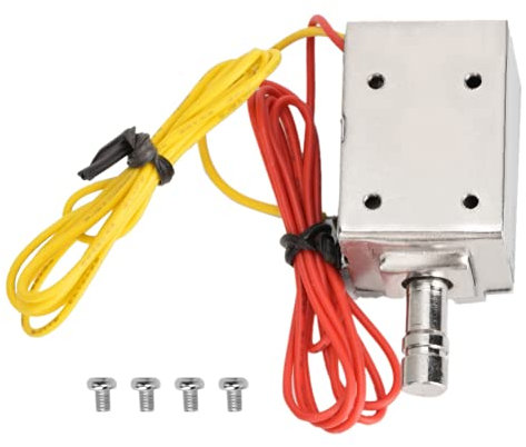 Electromagnetic Solenoid Lock, DC 12V Electromagnetic Lock Micro Electric Lock for Cabinet Door Drawer Safety Lock for Electronic Control System