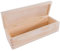 WooDeeDoo Oblong Wooden Storage Box with Hinged Lid – 30 x 14 x 10.5 cm – Unfinished Pine Case for Craft Decoupage Keepsakes Tools Gift Organisation