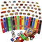 18 Stück Schnapparmband Kinder Superhelden mit 48 Aufkleber,Slap Bracelet Armband Schnapparmbänder Perfekte Mitgebsel für Kindergeburtstag Gastgeschenke,Klatscharmband Spielzeug Party Bag Fillers
