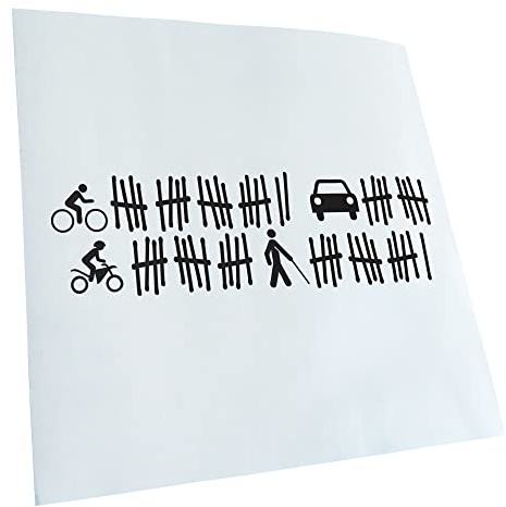 Kiwistar - Autoaufkleber - Mattschwarz - 20x6cm Opferliste - Heckscheibe Auto Aufkleber wetterfest für Kfz LKW Mofa Truck - Sticker außen selbstklebend Tuning Zubehör für Fenster Fahrzeug Scheibe