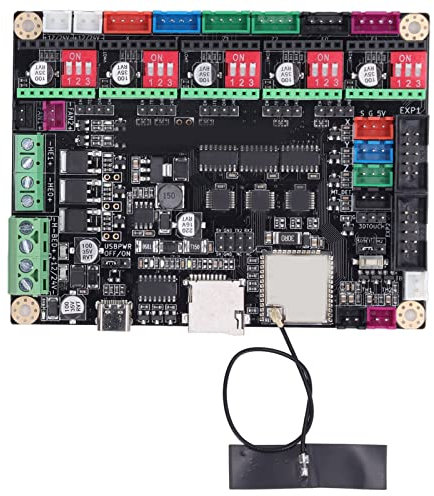 ESP32 3D-Drucker-Motherboard, USB-Update-Firmware 2 Core LX6 Mikroprozessor 3D-Drucker-Steuerplatine Leistungsstark mit WLAN für Seriellen Bildschirm