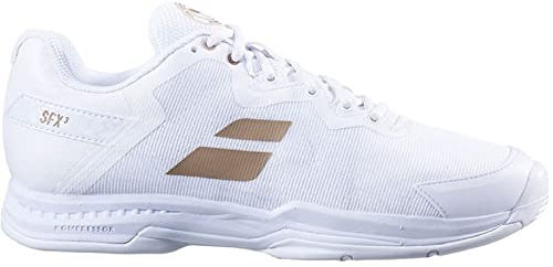 Babolat, Weiß/Gold SFX3 All Court Wimbledon Tennisschuhe, (US Damen Größe 9), UK 7 / EU 40