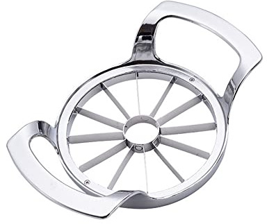 Apple Cutter Slicer Stainless Steel 12 Blade Easy Grip Apple Corer Slicer-Divider-Cutter-Wedger for Apples, Pears, Fruits - Saves Time & Effort