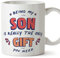 MUGFFINS Son Mug - in English - I'm The only Gift You Need - Funny Gift - Ceramic 11oz Mug