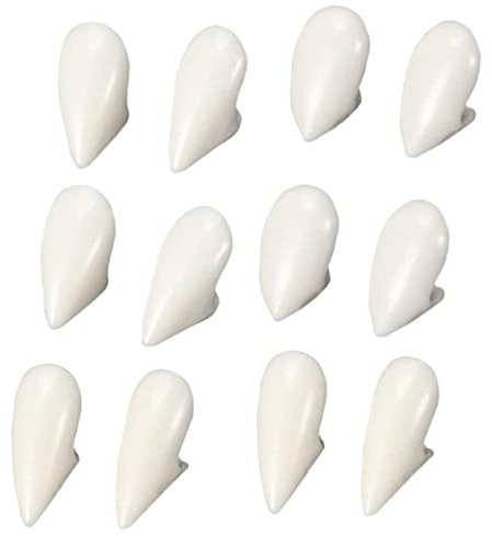 Warmhm 6 Paare Vampirprothesen Halloween-zähne Baby Kuscheltier Cosplay-Requisiten Kostümzähne Antriebsriemen Realistische Vampirzähne Reißzähne Für Cosplay Weiß Lieferungen Bilden Harz