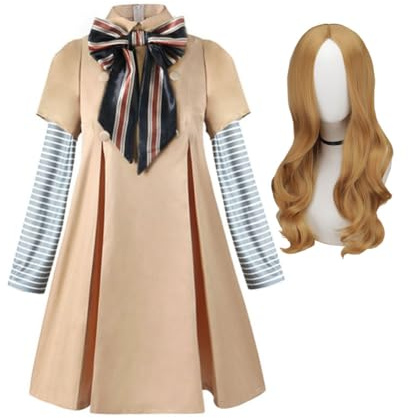 Zhongkaihua Megan Kostüm M3GAN Cosplay Kostüm Kleid Jacke Outfit Full Set Film Uniform M3GAN Cosplay Erwachsener Halloween Karneval Party