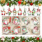 24 Stück Christbaumschmuck aus Holz, Weihnachtsschmuck für Zuhause, Weihnachtsbaumschmuck, Weihnachtsdekoration, Weihnachtsdekoration, Gnom, skandinavische Zwerge, Geschenke