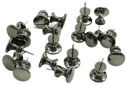 FSSTUD 30 Stück riesige Pinnnadeln aus Metall, großer Kopf, Pinnwandnadeln, Kork-Pinnwand, Daumennägel, Kartenmarkierungsnadeln, Wandbehang, dekorative Reißzwecken für Büro, Zuhause