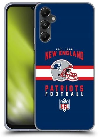 Head Case Designs Offizielle NFL Helm-Buchdruckerkunst New England Patriots Graphics Gel Handyhülle Hülle [Militärischer Schutzgrad] Kompatibel mit Samsung Galaxy A05s