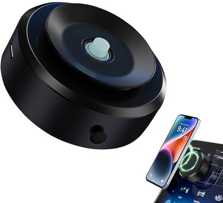 Jkoailiwi Hands-Free Electric Suction Cup Phone Mount, Portable Suction Phone Holder for Magsafe iPhone 17/16/15 Pro Max/17 Air, Vacuum Magnetic Phone Holder for Car/Gym/Mirror/Smooth Surface, Black