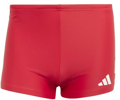 adidas Herren-Boxershorts mit 3 Streifen, 5,1 cm, 91,4 cm, Reines Rubin/Weiß, 36 Tall