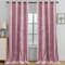 YSTELLAA Rideau Velours Occultant Lot De 2, 140×160cm, Rideau Thermique Isolant Anti Froid Et Chaleur, avec Oeillet, Anti Bruit, Moderne, pour Salon Et Chambre, Rose