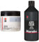 Marabu 11350075000 - Farbloser aqua Klarlack, transparent 500 ml Dose & 12010075073 - Acryl Color schwarz 500 ml, cremige Acrylfarbe auf Wasserbasis