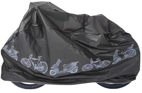 Bike Cover for Outside Storage,Lahviuu Waterproof Bicycle Anti Dust Rain UV Protection Bike Covers,Bike Storage for Mountain Road Electric Bike Motorcycle,Black 200x100cm