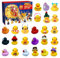 Gummi Ente Adventskalender 2024, Gummiente Adventskalender 2024, Adventskalender Enten 2024, Adventskalender 2024 für Kinder, Weihnachts-Countdown-Kalender mit 24 verschiedenen Gummienten