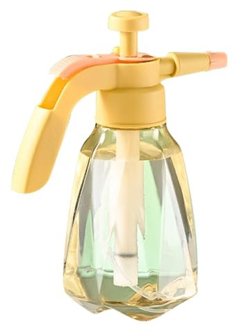 Pulverizador de bomba de mano para jardín – Pulverizador de agua a presión de 1.5 L | Pulverizador de bomba de jardín multiusos de mano con boquilla ajustable para plantas de pulverización, limpieza