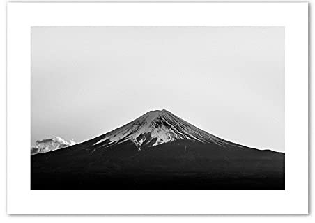 Schwarz Weiß Berg Fotografie Kunst Wand Kunst Druck Leinwand Malerei Nordic Poster and druckt Wandbilder Für Wohnzimmer Wohnkultur(50x70cm no frame)