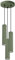 SOLLUX lighting Hängelampe Pendelleuchte Hängeleuchte Deckenlampe Lampe Decke Aluminium 3 Flammig 19,5 x 19,5 x 108 cm Karbon Olivgrün