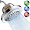 Wassersparender Duschkopf Regendusche mit Filter, FEELSO 7 Strahlarten Hochdruck Duschkopf mit LED Licht für Hartes Wasser,Rest-Chlor,Schwermetall