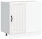 vidaXL Mueble bajo de Cocina Lucca Madera contrachapada Blanca, gabinete de Base de Cocina, Unidad Base de Fregadero de Cocina, cajón de gabinete de Base de Cocina