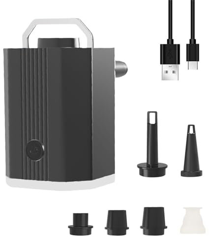 QIIIMSLSS Bombas de vacío eléctricas para bolsas de sellado al vacío, bolsa de almacenamiento, bombas de aire portátiles inalámbricas, pequeñas bombas eléctricas de viaje con LED