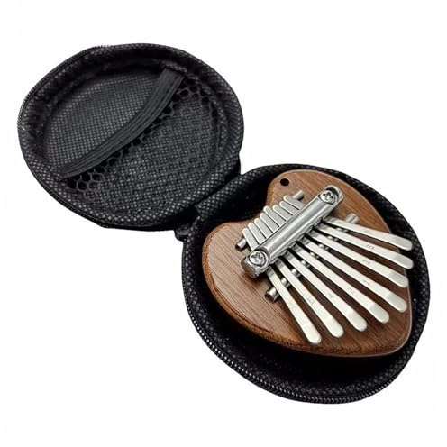 Professionelle Kalimba Kalimba 8-Tasten-Daumenklavierinstrument, Tragbar Für Anfänger, Exquisites Geschenkset, Mini-Instrumente Kalimba Mit Box(Wood 2)