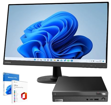 Lenovo Bundle Business 2024 Tiny X0Q Mini PC | Intel Core i5-13420H 8 Core hasta 4.60GHz | 32GB RAM | SSD 1 Tera Nvme | WI-FI Monitor 27 FHD Windows 11 Pro Office 2021 Garantía 36 meses