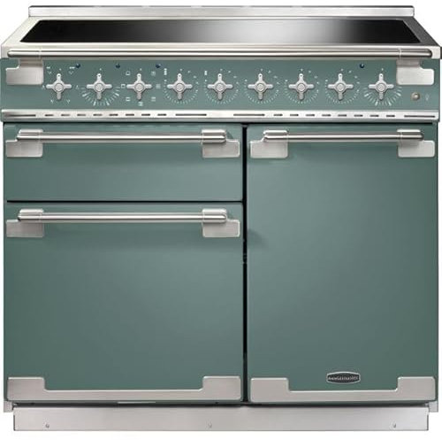 Rangemaster Elise 100cm Electric Range Cooker with Induction Hob - Mineral Green - A Rated