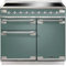 Rangemaster Elise 100cm Electric Range Cooker with Induction Hob - Mineral Green - A Rated