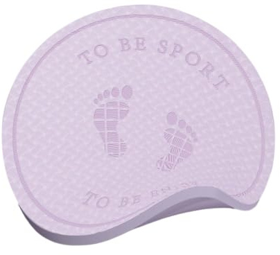 Extra dicke, runde Yogamatte und Springseil-Pad, geräuschabsorbierende, rutschfeste Trainingsmatte für Zuhause, Fitnessstudio, Bodenschutz (64 x 64 x 20 mm, 6–20 mm Dicke), Öko-TPE, 5 Farben (lila, 64