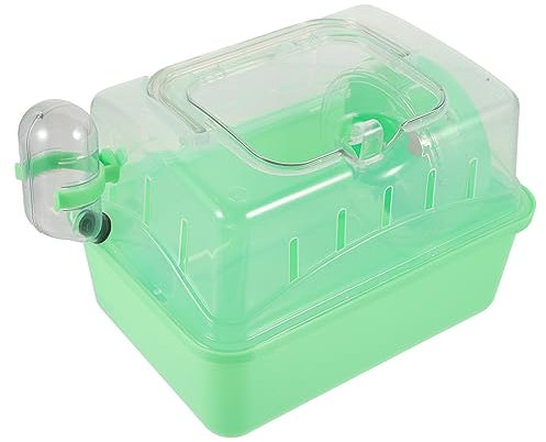 Toddmomy Hamsterkäfig mit Panoramadach Großer Atmungsaktiver Käfig für Hamster Ratten und Kleine Haustiere für Erholung Abnehmbarer Ausstattung