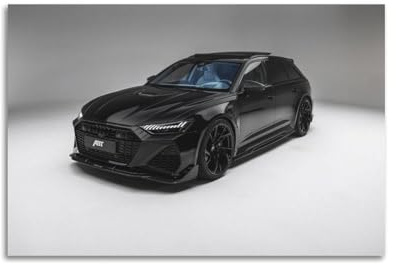 JTLFXY Luxuriöses Superauto ABT RS6 C8 Performance-Wagon Sportwagen-Poster, Poster, dekorative Malerei, Leinwand, Wandposter und Kunstdruck, moderne Familienschlafzimmer-Dekoration, Poster, 30 x 45 cm