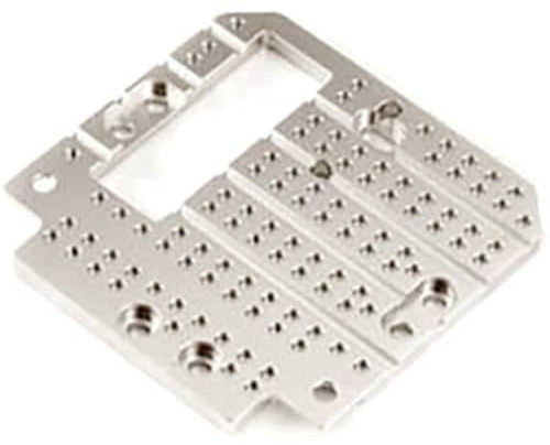 TAMIYA 1:14 Alu Kupplungshebelplate 2/3 Achs, Silber