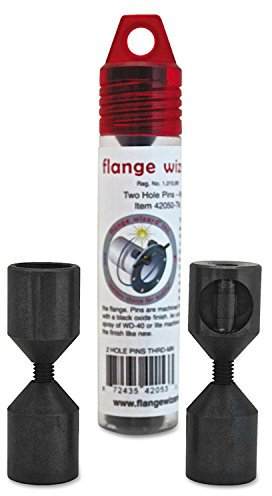 Flange Wizard 42050-TM Pins, in-63/64 in, Two Hole, Black, 5/16-63/64