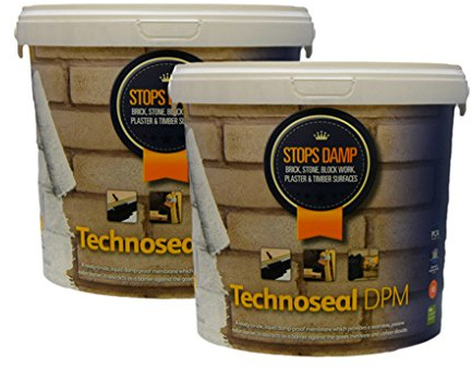Technoseal Professional Damp Proof Waterproofing Paint 2 X 5L White For Walls & Floors