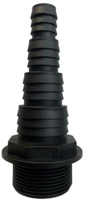 Multi Size Hose Tail CONNECTORS for Corrugated Pond Pipe (Range of Sizes) Sent from UK! (-20/25/32/40mm) 47.8mm Across The Thread