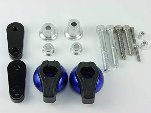 CNC Alu Sturzpads passend für Honda CBR1000RR SC57 2006-2007 blau