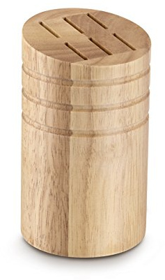 Sabatier – HEVEA Steakmesserblock für 6 Steakmesser – Leerer runder Messerblock aus Holz – Ideal zum Ordnen und Schützen Ihrer Messer.