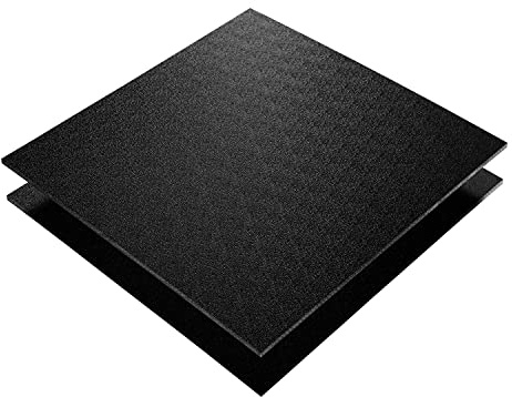 ASA/ABS Platte Kunststoff Platten | GENARBT | SCHWARZ | 1000x490mm |TOP Qualität |(2mm, 100 x 49 cm)