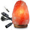 2-3 KG Salt Lamp with Dimmer Switch | Premium 100% Natural Himalayan Salt Lamp |Rock Salt Lamp Hand Crafted Wooden Base | Crystal Lamp| Salt Lamps Himalayan Air Purifier Table Lamp Night Light