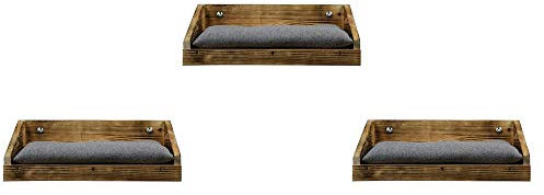 Lycce Wandliege Flame Holz geflammt 3er Set