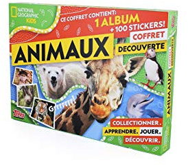 Topps-Set National Geographic-Album und 100 Sticker zum Aufkleben 130008933, 130008933