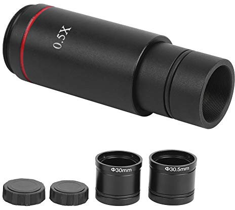 Redxiao MOUNT Adapter, 0.5X Expand View, C-MOUNT, Black, ABS, Microscope