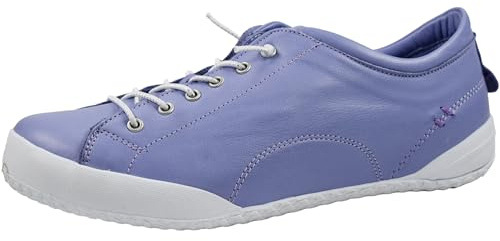Andrea Conti Damen Sneaker Schnürschuh Halbschuh Leder 0340559, Größe:38 EU, Farbe:Lila