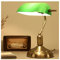 MIVPD Bankerlampe, Schreibtischlampe Grün Klein Glas Original,mit Zugketten Schalter Steckvorrichtung Traditionelle Bankerlampe Messingbasis für Zuhause Bett Schreibtisch Büro
