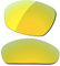 LenzReborn Verres polarisés de rechange pour lunettes de soleil Oakley Straight Jacket 2007, Or jaune – Miroir polarisé, Taille unique