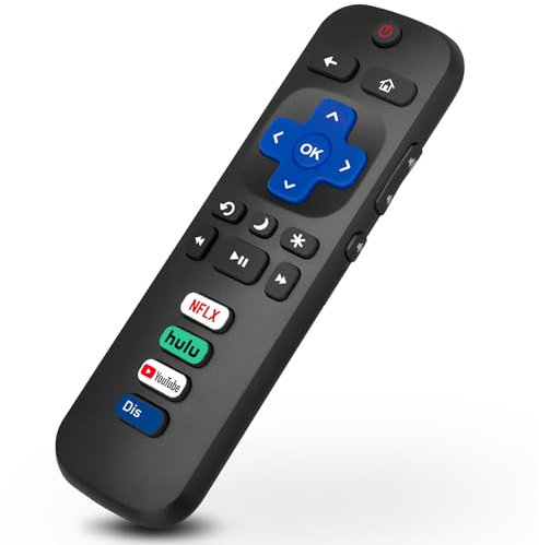 RC280 RC282 Replacement for TCL-ROKU-TV-Remote, for TCL Roku Smart 4K LED TV with Buttons for Netflix, Disney, Hulu and Roku Channel