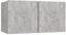 vidaXL Hanging TV Cabinet Home Living Room Furniture Accessories TV Stands Entertainment Centre Wall Mounted TV Units Hifi Cabinet Concrete Grey